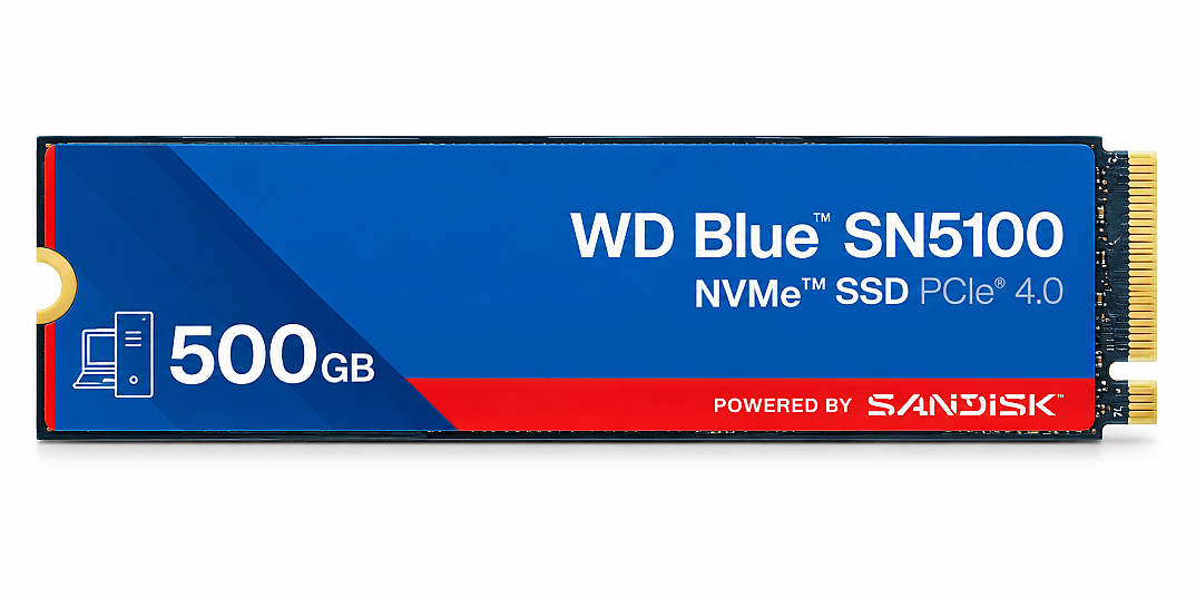 500 GB WD BLUE SN5100 PCI-4.0 6600 MB/S 5600 MB/S M2 SSD WDS500G5B0E - 1