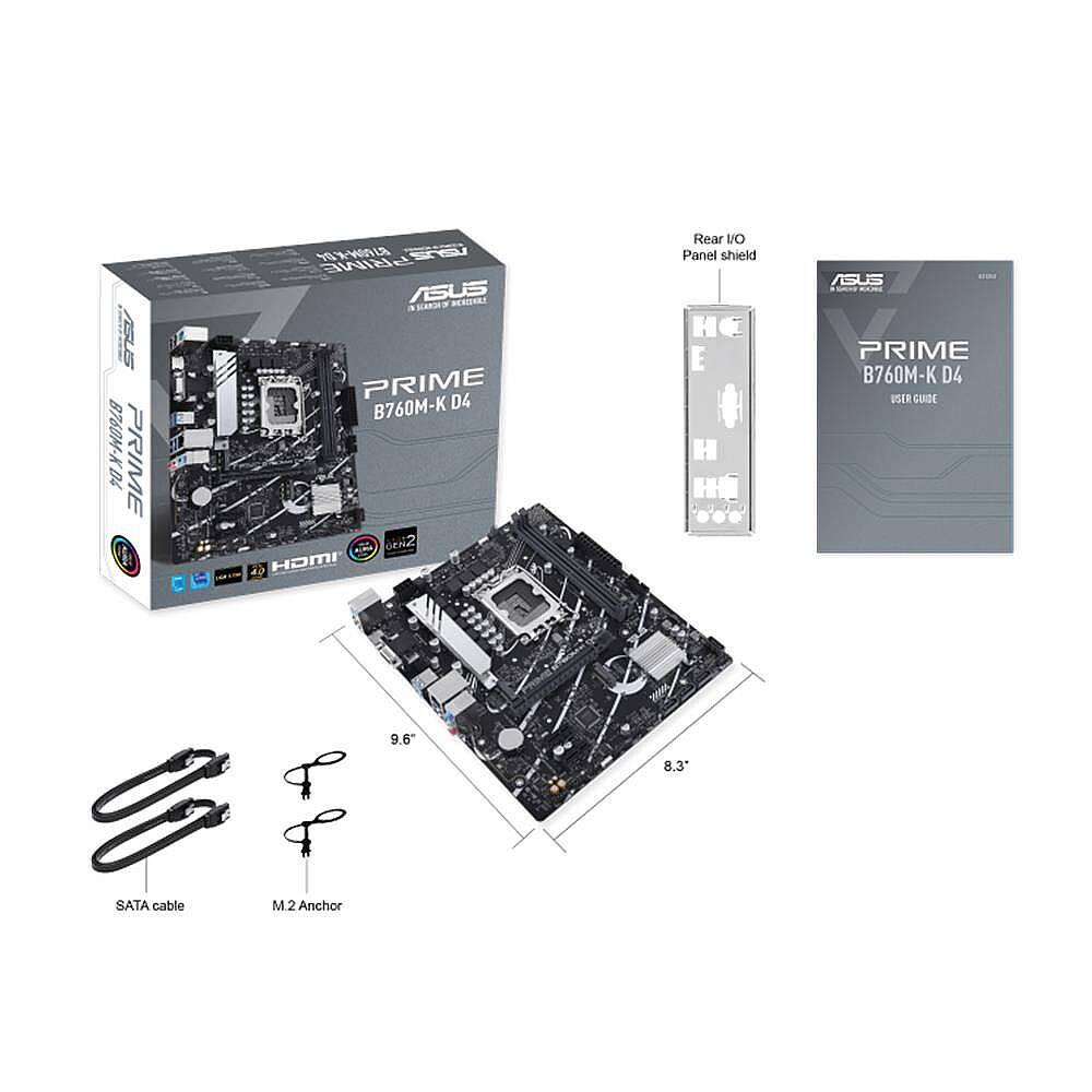 ASUS PRIME B760M-K Intel B760 LGA1700 DD - 5