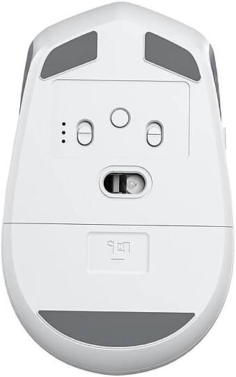 Aula AM204 Çift Modlu Bluetooth ve Kablosuz 1600DPI Şarj Edilebilir Optik Mouse Beyaz - 2
