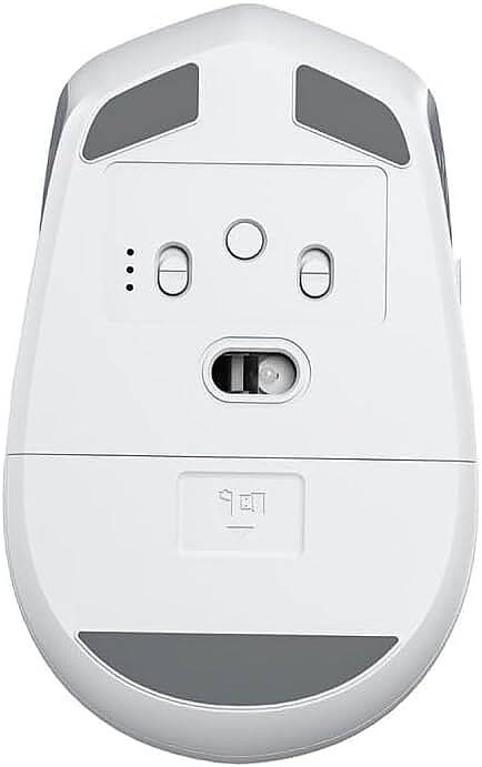 Aula AM204 Çift Modlu Bluetooth ve Kablosuz 1600DPI Şarj Edilebilir Optik Mouse Beyaz - 2