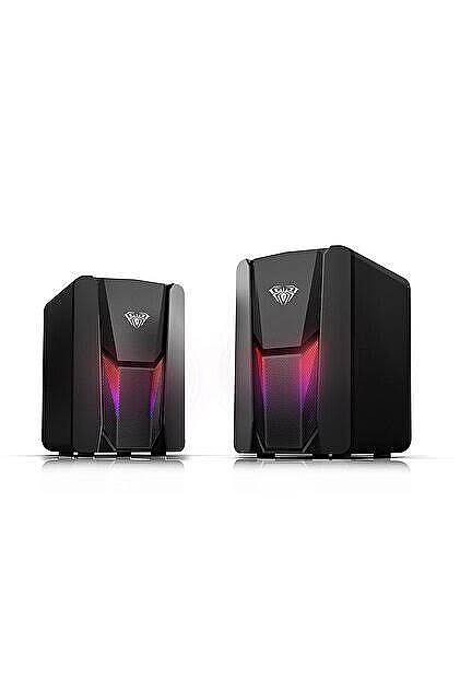 Aula N-108 1+1 USB/Aux Stereo 2.0 RGB Masaüstü Gaming Oyuncu Hoparlör Speaker Ses Sistemi - 1