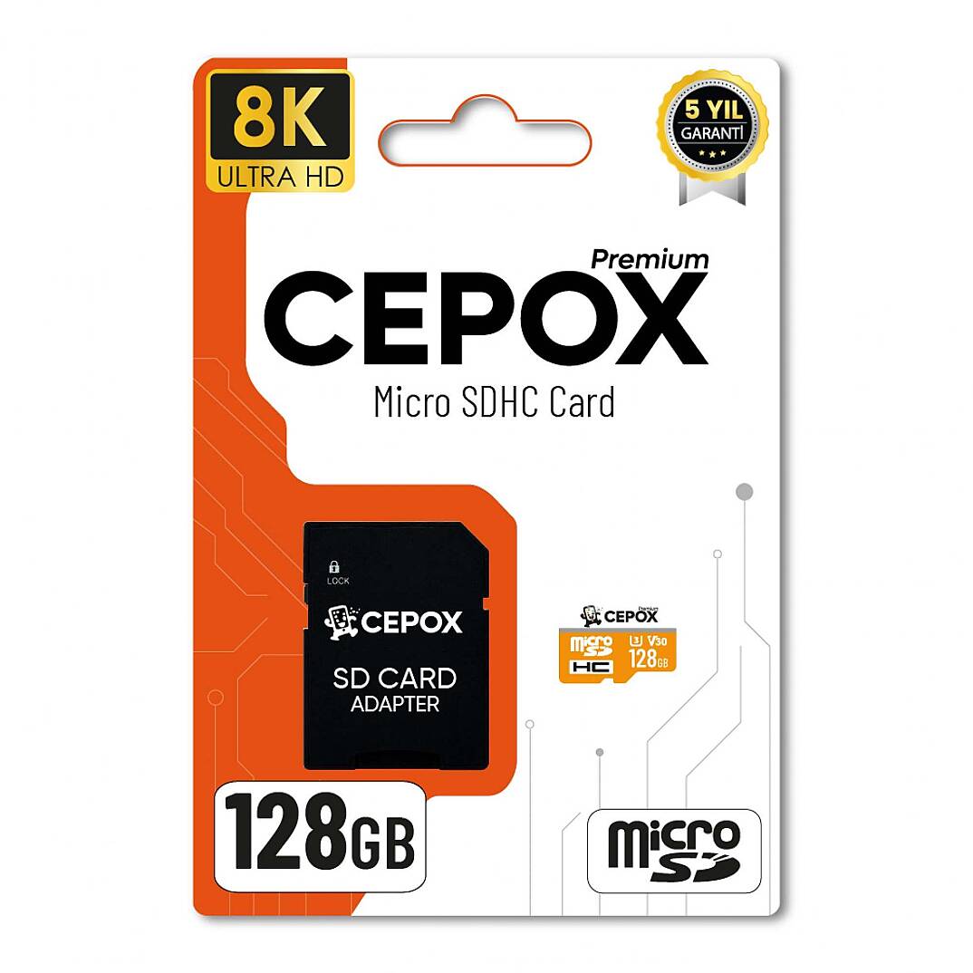 Cepox 128GB Hafıza Kartı | 3.0 | 8K Ultra HD - 1