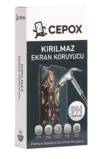 CEPOX-DÜZ-IPhone 17 Pro Kırılmaz Cam