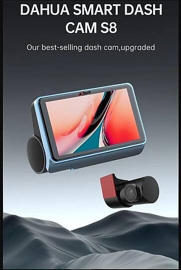 DAHUA DHI-DAE-HC3511GW-S8 8MP+4MP ÇİFT KAMERALI 123°GENİŞ AÇI G-SENSÖR DAHİLİ MİKROFON HOPARLÖR WIFI DASHCAM - 2