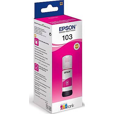 Epson 103 EcoTank 65 Ml Kırmızı ( Magenta ) Mürekkep Kartuş (Orjinal) - 1