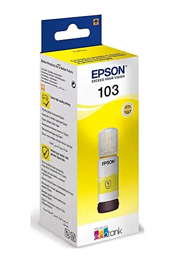 Epson 103 EcoTank 65 Ml Sarı (Yellow) Mürekkep Kartuş (Orjinal)