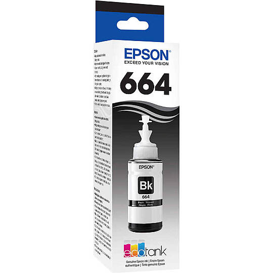 Epson 664 Siyah Orijinal Mürekkep