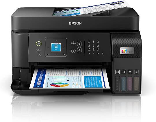 Epson EcoTank L5590 Wi-Fi + Tarayıcı + Fotokopi + Faks Renkli Çok Fonksiyonlu Tanklı Mürekkep Püskürtmeli Yazıcı