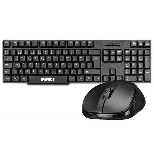 Everest KM-6852 Kablosuz Combo Q Standart Klavye + Mouse Set Kablosuz Set