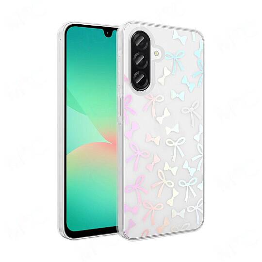 Galaxy A55 Kılıf Şeffaf Figürlü Zore Folk Sert Kapak-