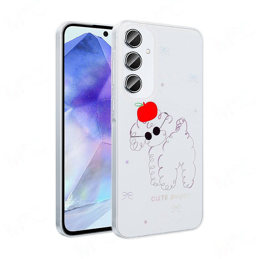 Galaxy A55 Kılıf Şeffaf Figürlü Zore Folk Sert Kapak- - 4