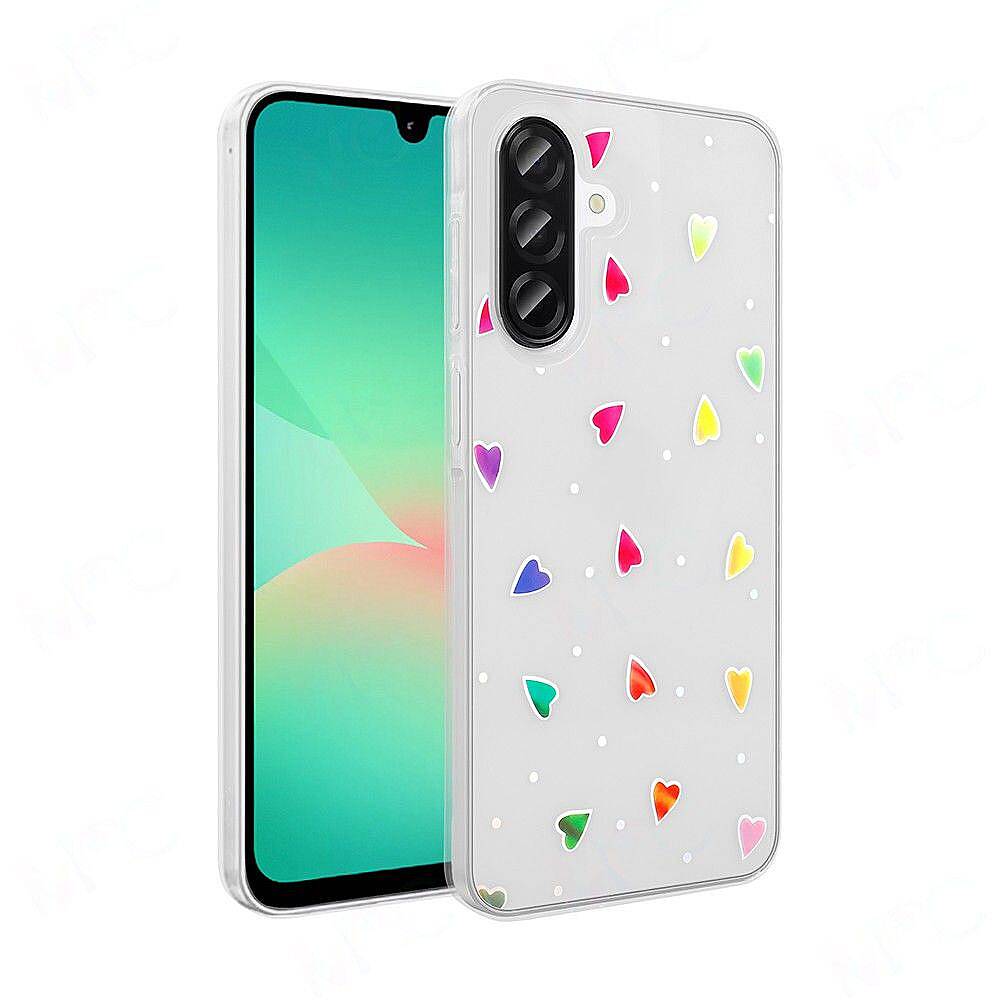 Galaxy A56 Kılıf Şeffaf Figürlü Zore Folk Sert Kapak- - 1