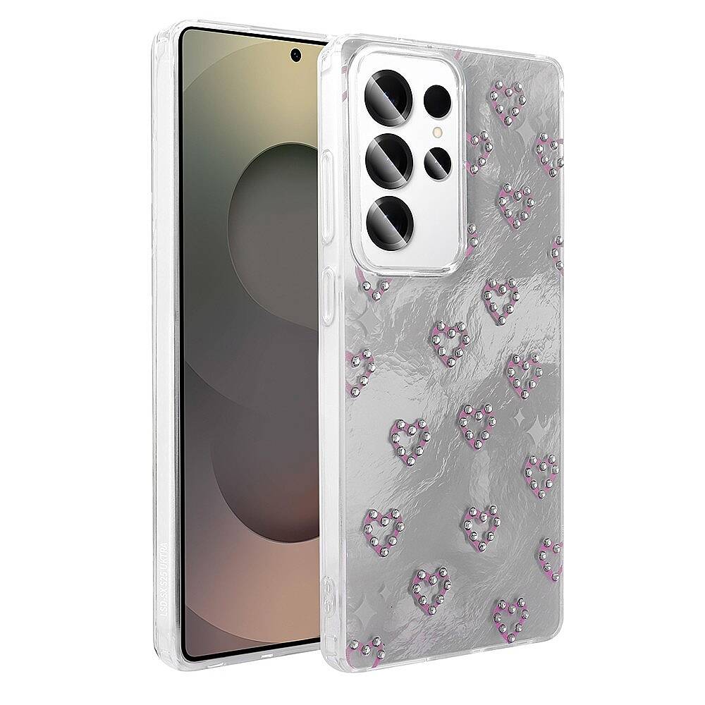 Galaxy S24-S25 Kılıf Kamera Korumalı Figürlü Zore Ponti Silikon Kapak-Mor - 3