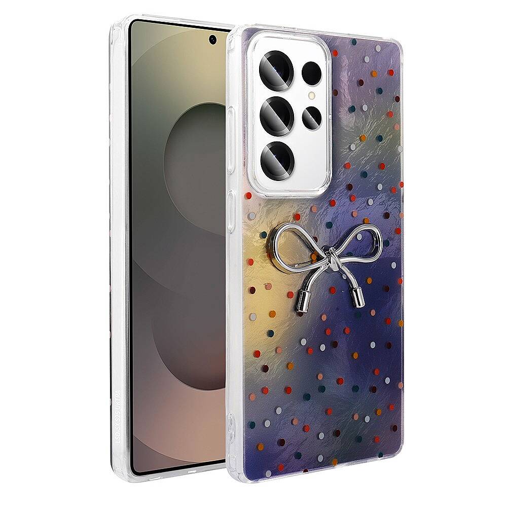 Galaxy S23 Ultra Kılıf Kamera Korumalı Figürlü Zore Ponti Silikon Kapak-Pembe - 2