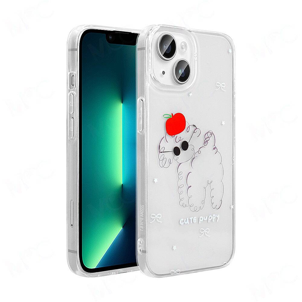 Apple iPhone 13-14 Kılıf Şeffaf Figürlü Zore Folk Sert Kapak  - 2