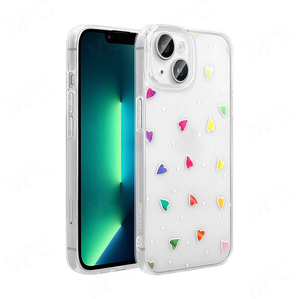 Apple iPhone 13-14 Kılıf Şeffaf Figürlü Zore Folk Sert Kapak - 2