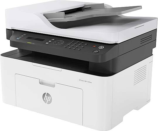 HP Laser Mfp 137FNW Wi-Fi Faks + Fotokopi + Tarayıcı + Lazer Yazıcı + Tam Dolu Muadil Tonerli.u Lazer Yazıcı