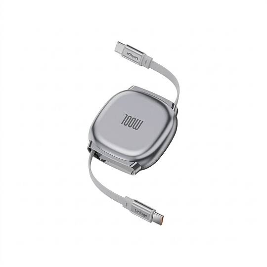LKCB63 100W 3.0A Makaralı Type-C PD Hızlı Şarj Kablosu