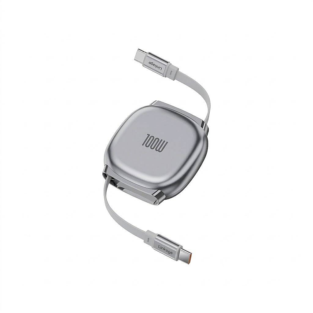LKCB63 100W 3.0A Makaralı Type-C PD Hızlı Şarj Kablosu - 1