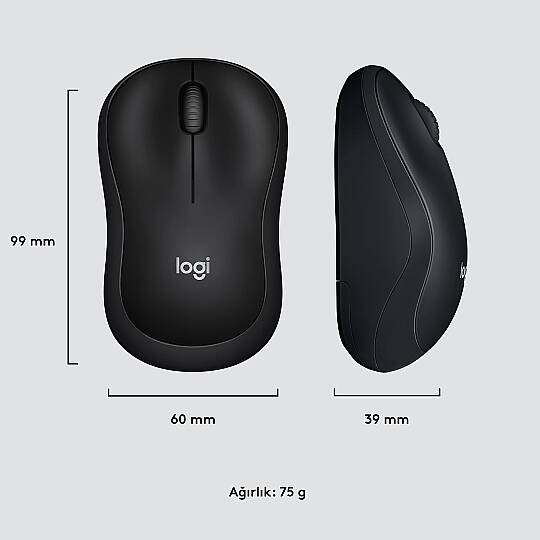 LOGITECH M220 SESSIZ KOMPAKT KABLOSUZ MOUSE -SİYAH - 2
