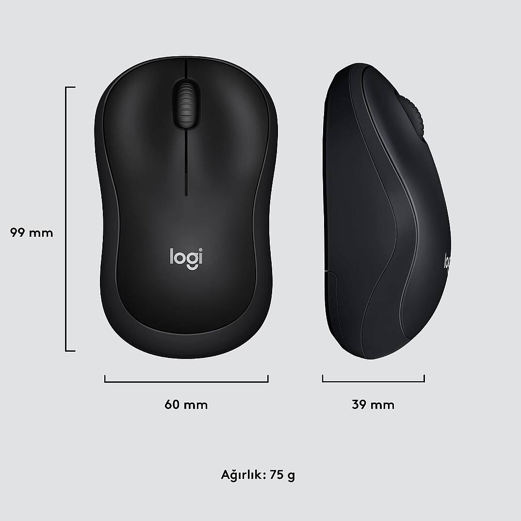 LOGITECH M220 SESSIZ KOMPAKT KABLOSUZ MOUSE -SİYAH - 2