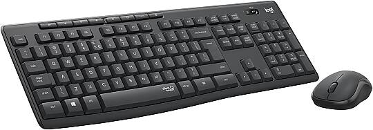 Logitech MK295 Sessiz Kablosuz Türkçe Klavye Mouse Seti -Siyah