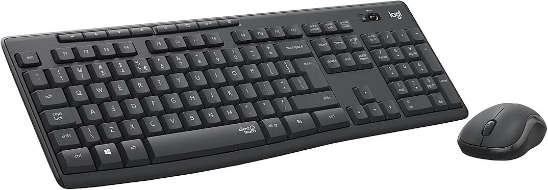 Logitech MK295 Sessiz Kablosuz Türkçe Klavye Mouse Seti -Siyah - 1