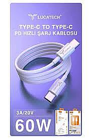 Lucatech LK-208 Type-C to Type-C 3a 60w Pd Şarj Kablosu - 1