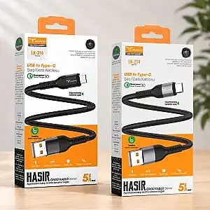 Lucatech LK214 3.4A 20W Örgülü Type-c Usb Şarj - 1