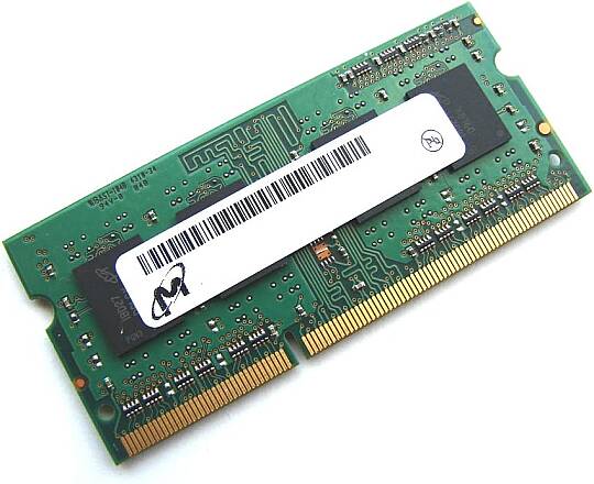 Micron MT8KTF51264HZ-1G6E1 4 GB DDR3 1600 MHz CL11 Notebook Ram
