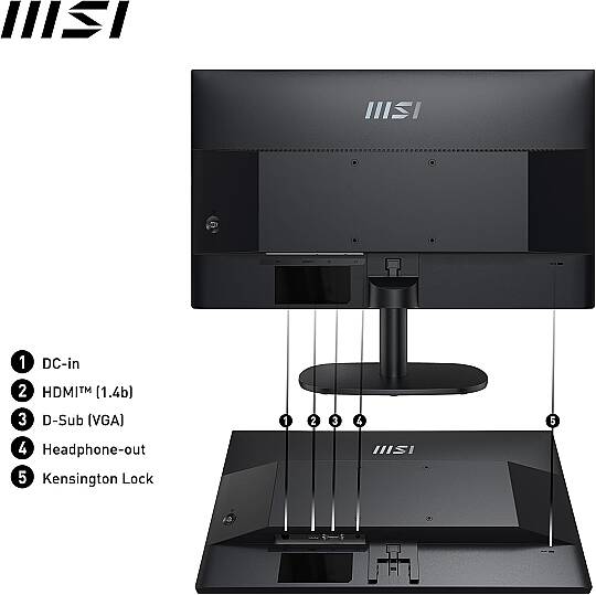 MSI 23.8" PRO MP245V 1920x1080 (FHD) FLAT VA 100HZ 1MS ADAPTIVE-SYNC MONITOR - 4
