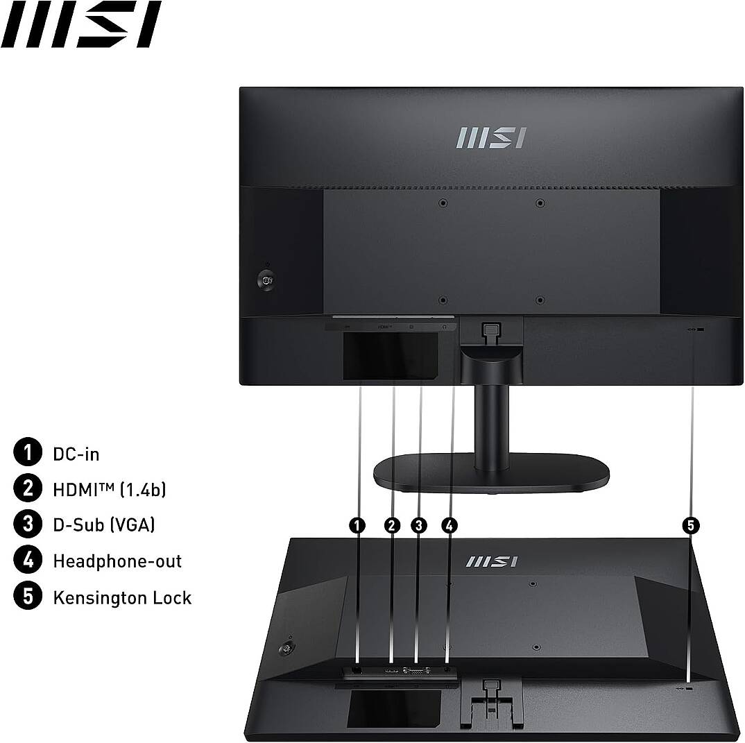 MSI 23.8" PRO MP245V 1920x1080 (FHD) FLAT VA 100HZ 1MS ADAPTIVE-SYNC MONITOR - 4