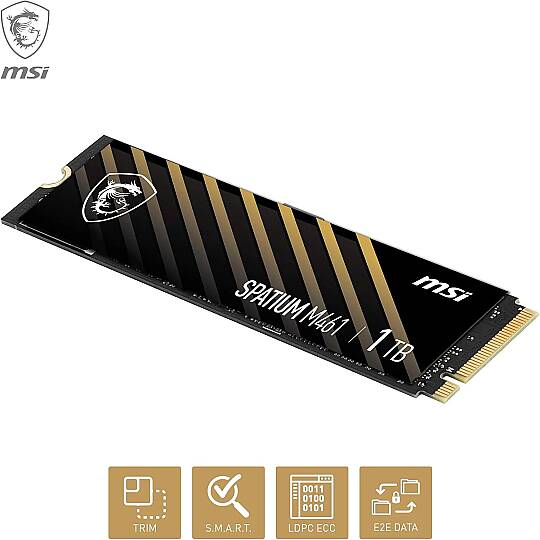 MSI SPATIUM M461 1TB NVME M.2 SSD - 2