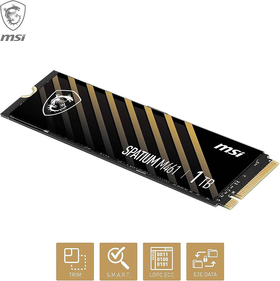 MSI SPATIUM M461 1TB NVME M.2 SSD - 2