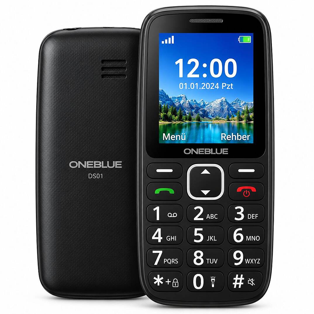 ONEBLUE DS01 TUŞLU TELEFON SİYAH - 1