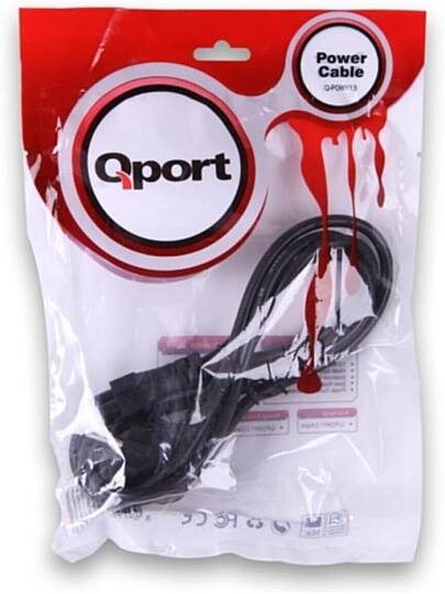 Qport -POWY1.5 1.5 METRE NOTEBOOK POWER KABLOSU - 2