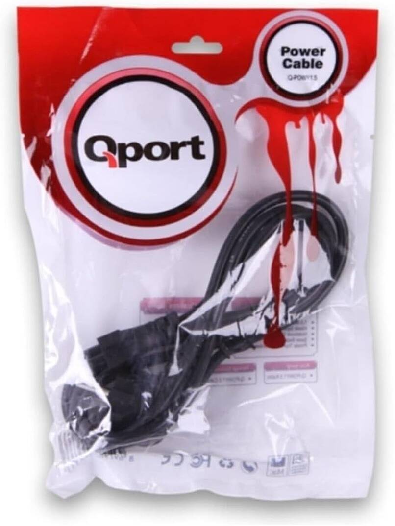 Qport -POWY1.5 1.5 METRE NOTEBOOK POWER KABLOSU - 2