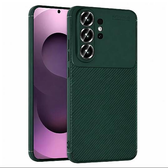 Samsung A56 Karbon Kılıf- Koyu Yeşil