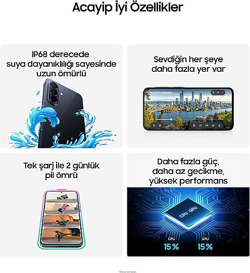 Samsung Galaxy A57 5G 8GB/128GB  -Gri (Samsung Türkiye Garantili) - 3