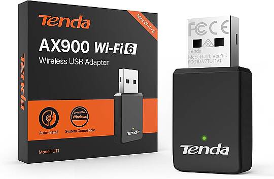 TENDA U11 AX900 DUAL-BAND WİFİ6 USB ADAPTÖR