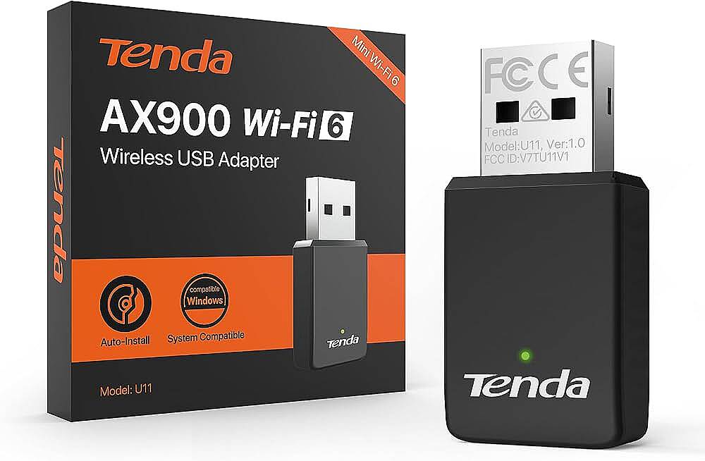 TENDA U11 AX900 DUAL-BAND WİFİ6 USB ADAPTÖR - 1