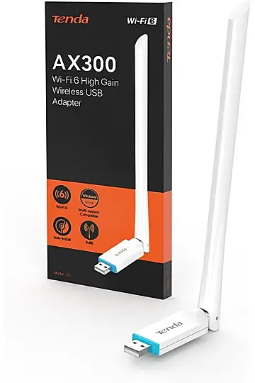 TENDA U2 AX300 HİGH GAİN WİFİ6 USB ADAPTÖR