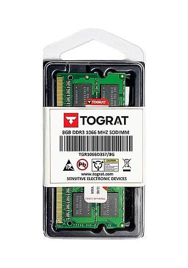 Tograt TGR1066D3S7/8G 8 GB DDR3 1066 MHz 204 Pin CL7 Notebook Ram Bellek