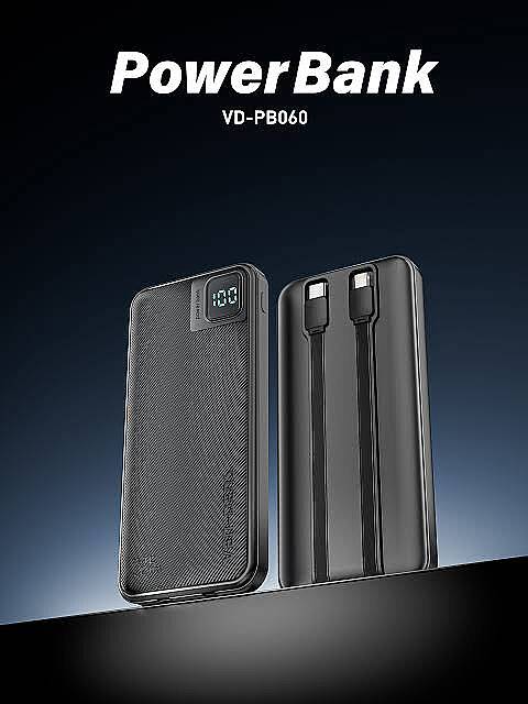 VEN-DENS VD-PB060 POWERBANK 10000Mah BLACK - 1