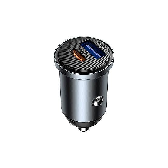 WİWUWİ-CC030 NANO 35W LİTE USB-A+C FASTCAR CHARGER SPACE GRAY - 1