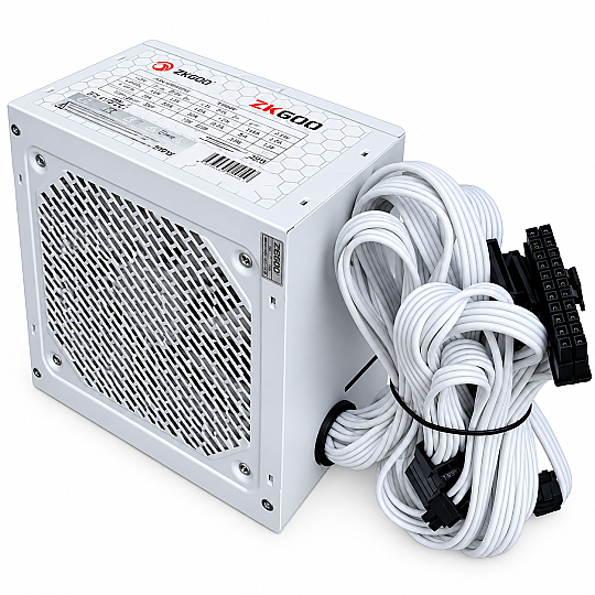 Zoko ZK600 Beyaz 600W 12 CM Fanlı Güç Kaynağı