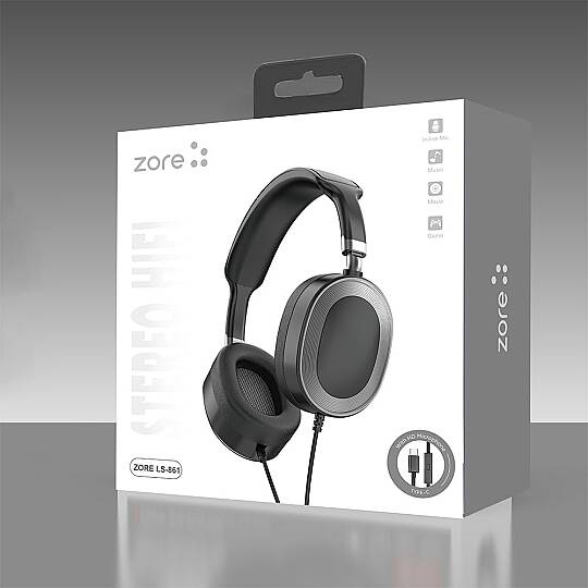 ZORE LS-861 SİYAH TYPE-C KULAKLIK - 3