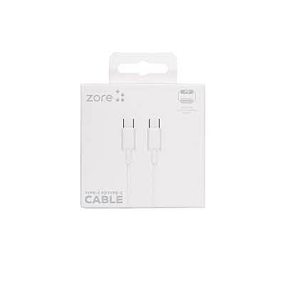 ZORE ZR-41 TYPE-C TO TYPE-C BEYAZ USB CABLE